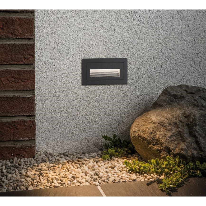 Paulmann 94383 - LED/4W IP44 Venkovní vestavené svítidlo LONG 230V