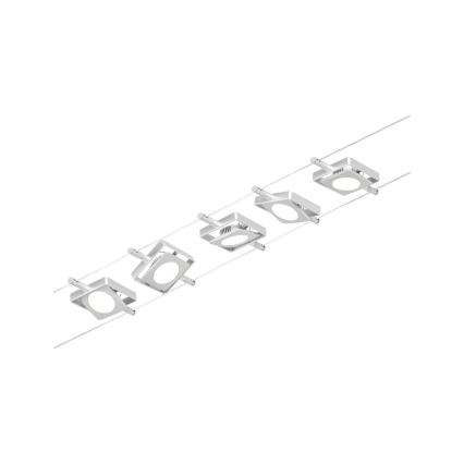 Paulmann 94420 - SADA 5xLED/4,5W Kompletní lankový systém MAC 230V matný chrom