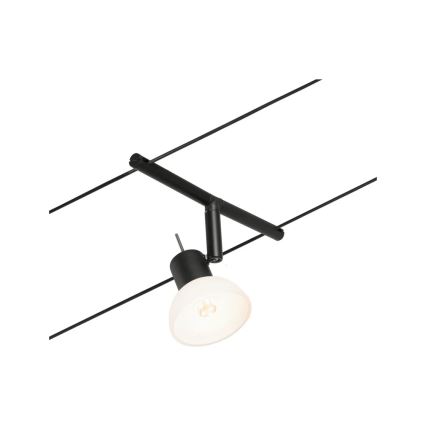 Paulmann 94450 - SADA 5xGU5,3/10W Kompletní lankový systém SHEELA 230V černá