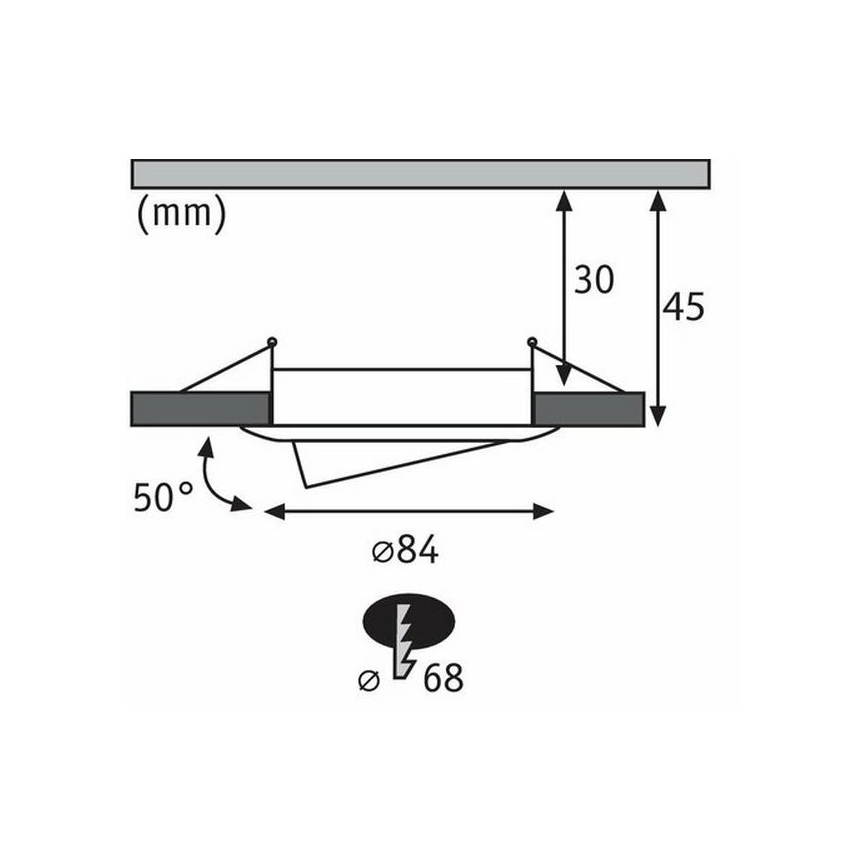 Paulmann 94471 - SADA 3xLED/6W IP23 Koupelnové podhledové svítidlo NOVA 230V