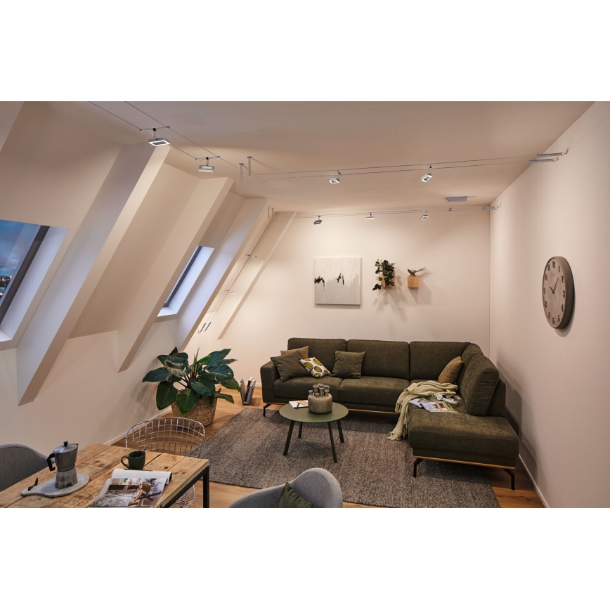 Paulmann 94481 - SADA 5xLED/4,8W Bodové svítidlo do lankového systému FRAME 230V černá