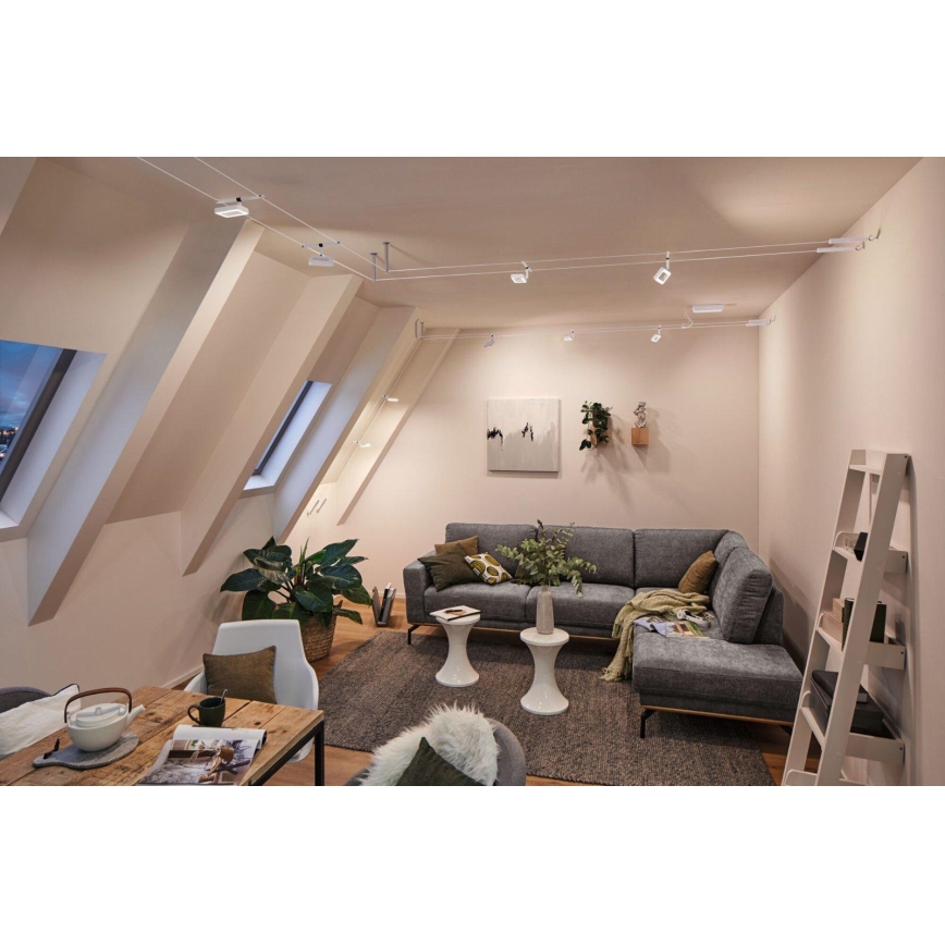 Paulmann 94483 - SADA 5xLED/4,8W Kompletní lankový systém FRAME 230V bílá