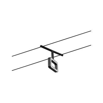 Paulmann 94485 - SADA 5xLED/4,8W Kompletní lankový systém FRAME 230V černá
