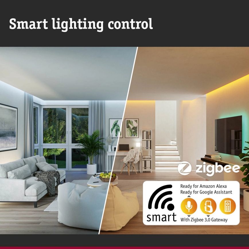 Paulmann 94513 - RGBW LED/8,2W IP44 Stmívatelné venkovní nástěnné svítidlo se senzorem pohybu a soumraku PADEA 230V antracit