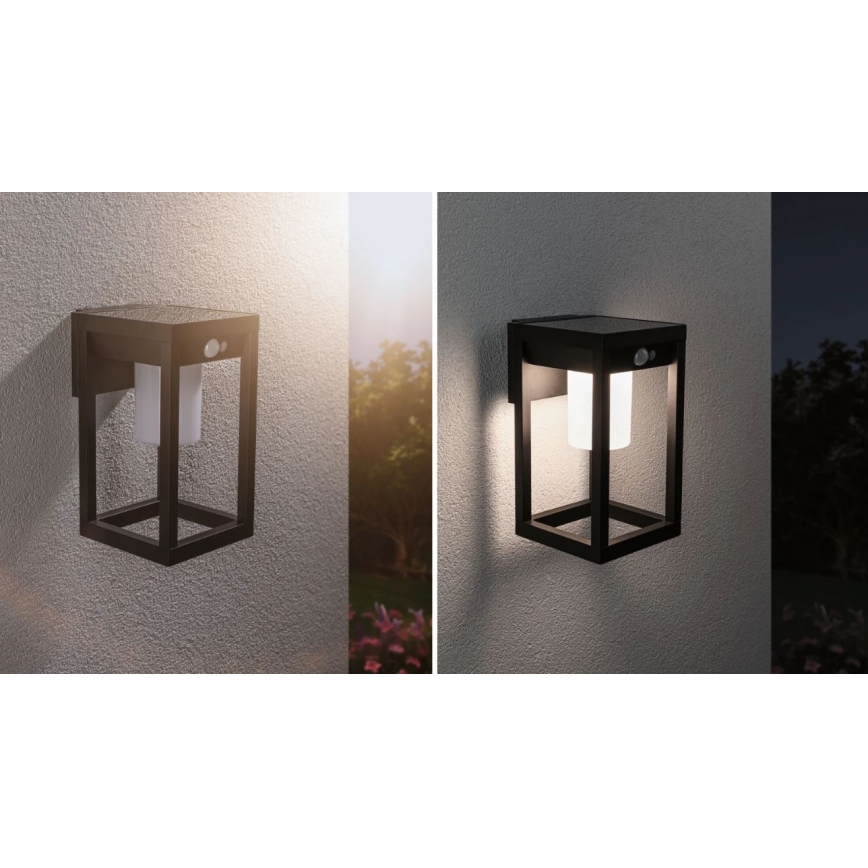 Paulmann 94572 -LED/5,5W IP44 Solární nástěnné svítidlo se senzorem MARISOL 3,7V 2000 mAh