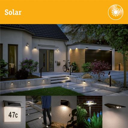 Paulmann 94578 - LED/0,1W IP67 Solární zápustné svítidlo DOMENIC 1,2V 1500 mAh