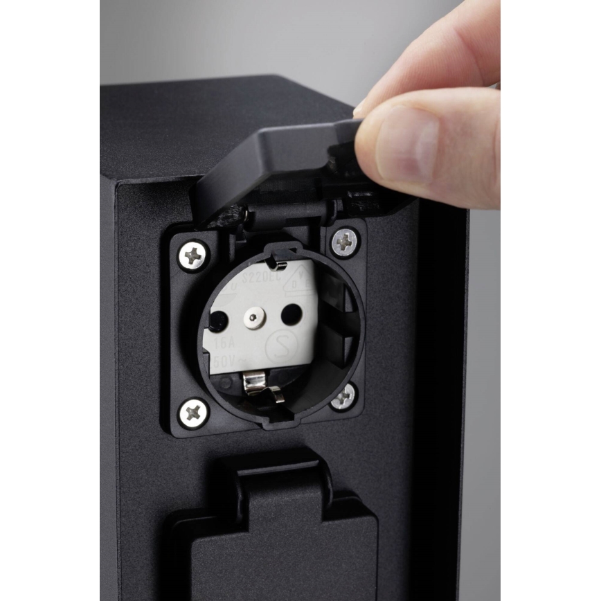 Paulmann 94657 - Venkovní zásuvkový sloupek RIO 2Z SCHUKO 230V IP44