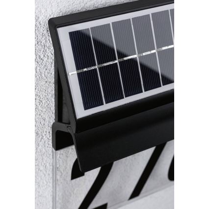 Paulmann 94694 - LED/0,2W IP44 Solární domovní číslo NEDA 3,7V 1800 mAh