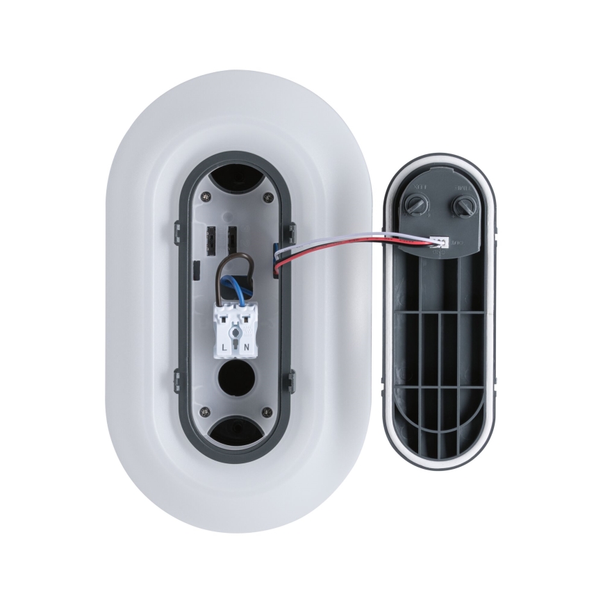 Paulmann 94958 - LED/18,5W IP65 Stmívatelné venkovní nástěnné svítidlo se senzorem pohybu a soumraku ELUNOR 230V 2200/3000/4000K antracit