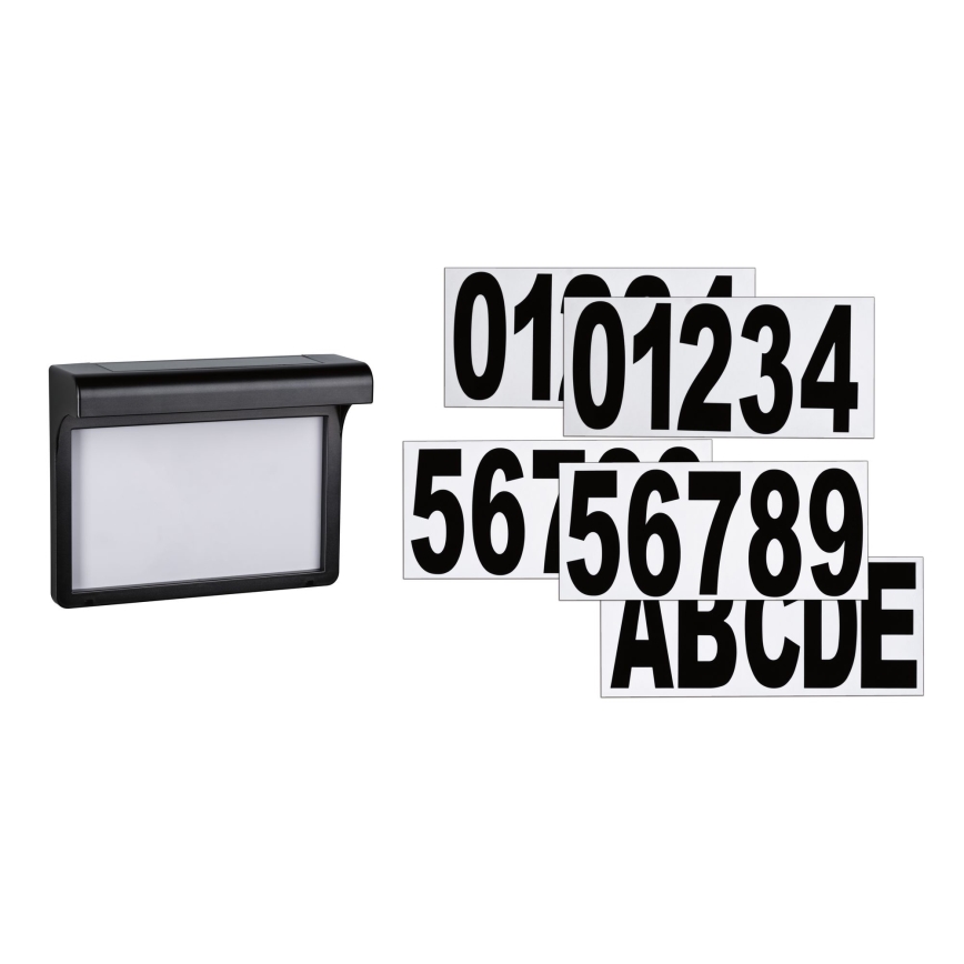 Paulmann 95388 - LED/0,05W IP44 Solární domovní číslo se senzorem DAYTON 1,2V 600 mAh