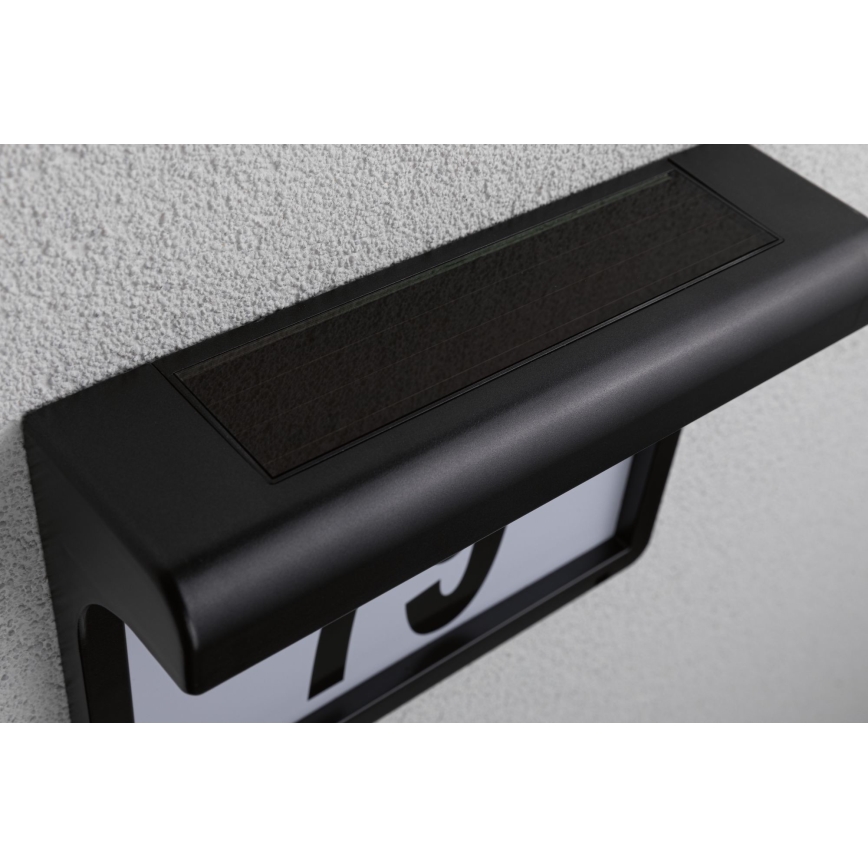 Paulmann 95388 - LED/0,05W IP44 Solární domovní číslo se senzorem DAYTON 1,2V 600 mAh