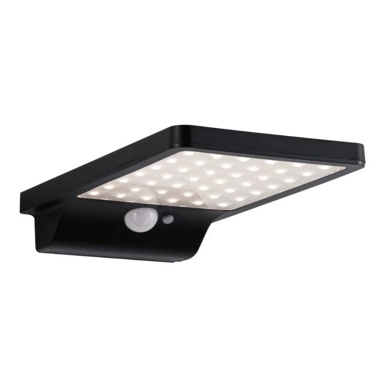 Paulmann 95393 - LED/4W IP44 Stmívatelné solární nástěnné svítidlo se senzorem SOLVEIG 3,7V 2000 mAh