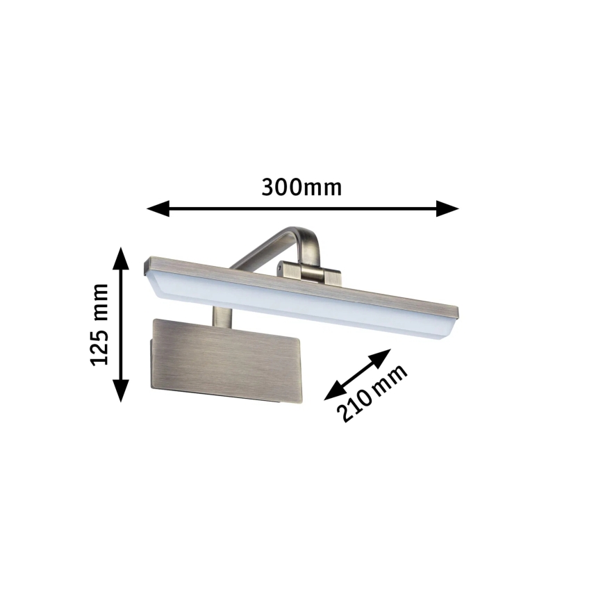 Paulmann 95568 - LED/6W Obrazové svítidlo RENAN 230V 30 cm mosaz
