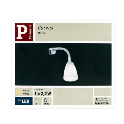 Paulmann 99906 - LED-G9/2,2W Osvětlení zrcadla CURVUS 230V