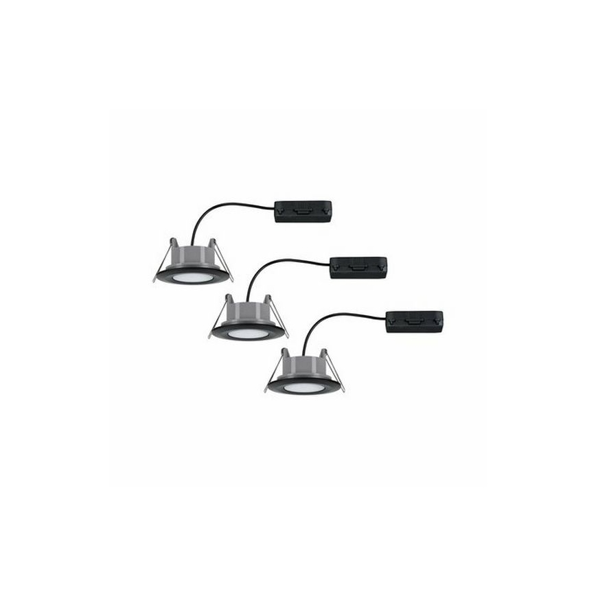 Paulmann 99991 - SADA 3xLED/6W IP65 Koupelnové podhledové svítidlo CALLA 230V