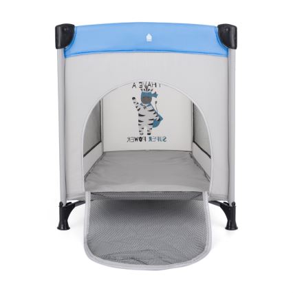 PETITE&MARS - Cestovní postýlka KOOT Zebra Super Power