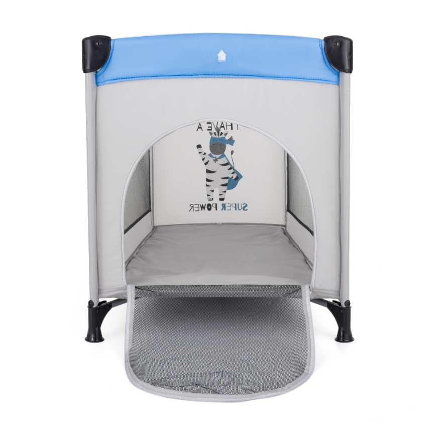 PETITE&MARS - Cestovní postýlka KOOT Zebra Super Power