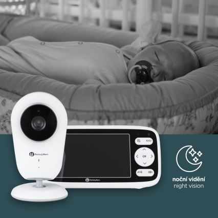 PETITE&MARS - Dětská chůvička s monitorem NANO 4.0 3,7V 1760 mAh