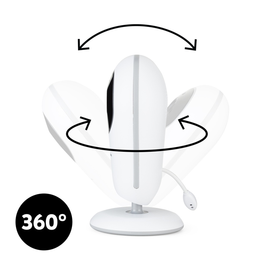 PETITE&MARS - Dětská chůvička s monitorem NANO 4.0 3,7V 1760 mAh