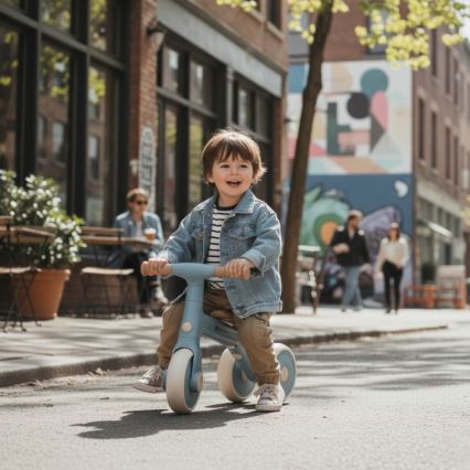 PETITE&MARS - Dětská tříkolka 3v1 BINGO Stering Blue