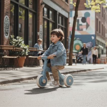 PETITE&MARS - Dětská tříkolka 3v1 BINGO Stering Blue