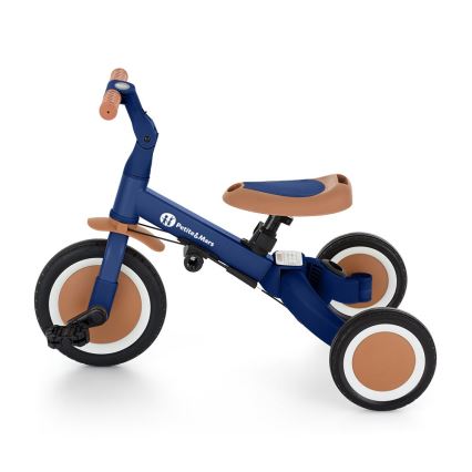 PETITE&MARS - Dětská tříkolka 5v1 TURBO Enigmatic Blue