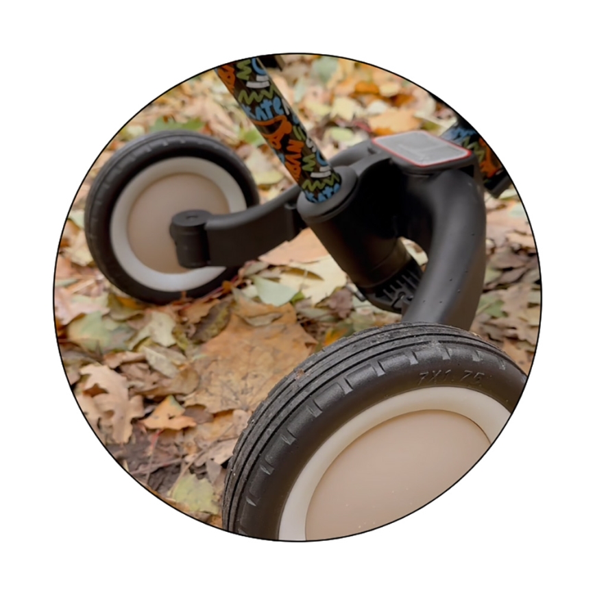 PETITE&MARS - Dětská tříkolka 5v1 TURBO LIMITED City Beat