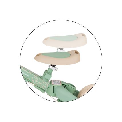 PETITE&MARS - Dětská tříkolka 5v1 TURBO LIMITED Green Twist
