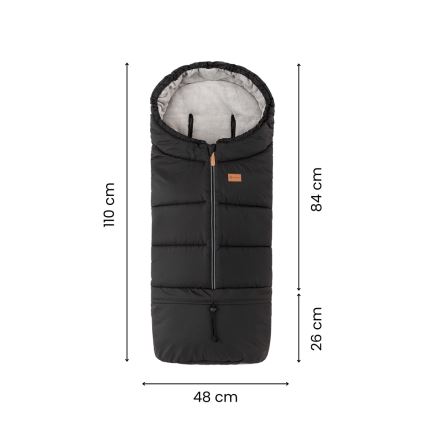 PETITE&MARS - Dětský fusak 3v1 JIBOT světle šedá