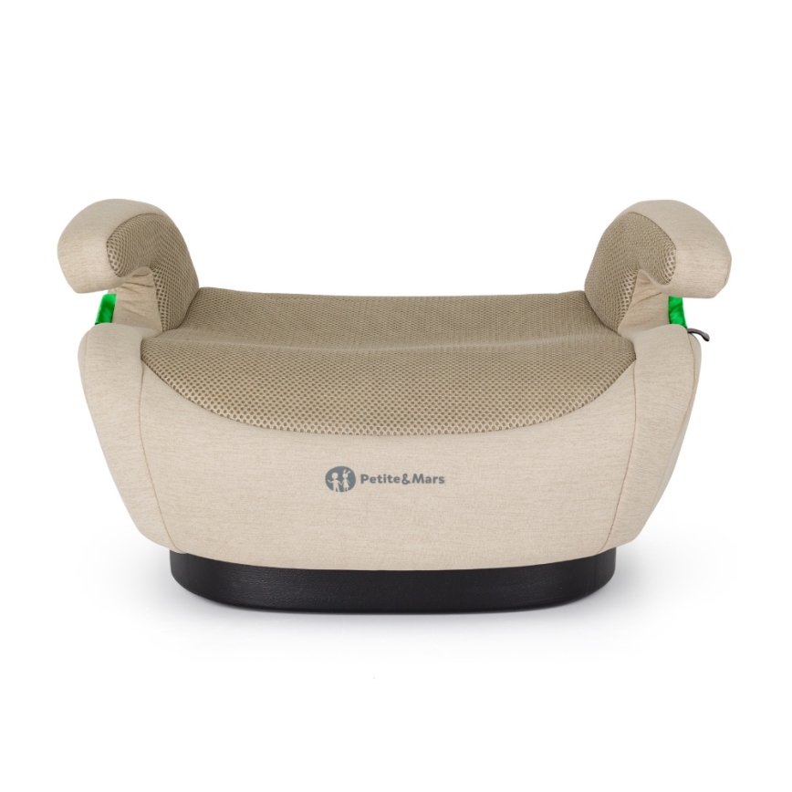 PETITE&MARS - Podsedák do auta OPTIMUS PRO i-Size Air 125-150 cm (22-36 kg) béžová