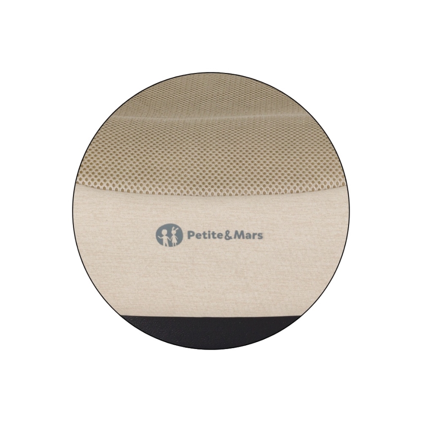 PETITE&MARS - Podsedák do auta OPTIMUS PRO i-Size Air 125-150 cm (22-36 kg) béžová
