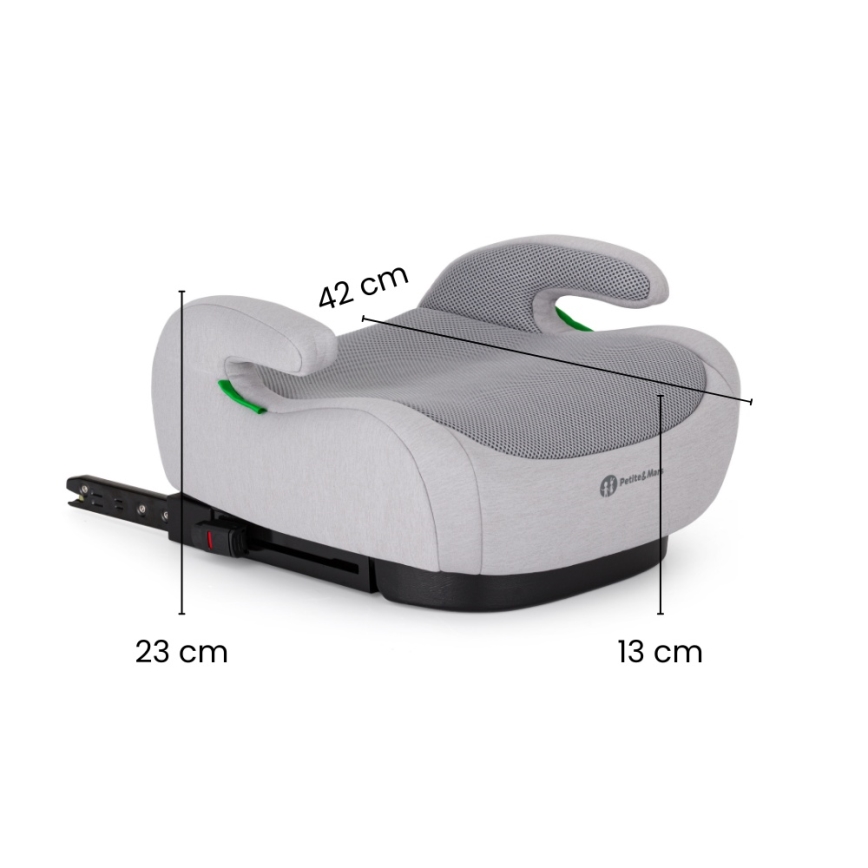 PETITE&MARS - Podsedák do auta OPTIMUS PRO i-Size Air 125-150 cm (22-36 kg) béžová