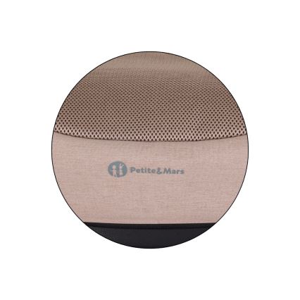 PETITE&MARS - Podsedák do auta OPTIMUS PRO i-Size Air 125-150 cm (22-36 kg) hnědá