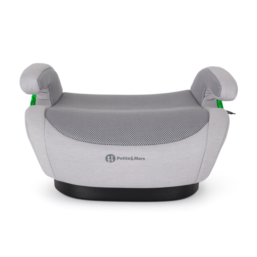 PETITE&MARS - Podsedák do auta OPTIMUS PRO i-Size Air 125-150 cm (22-36 kg) šedá