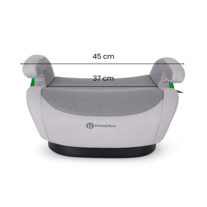 PETITE&MARS - Podsedák do auta OPTIMUS PRO i-Size Air 125-150 cm (22-36 kg) šedá