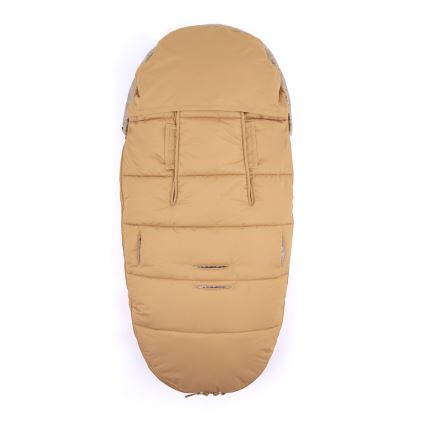 PETITE&MARS - SADA Dětský fusak 4v1 COMFY + rukávníky na kočárek FURRY Elegant Caramel