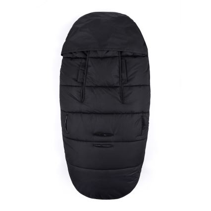 PETITE&MARS - SADA Dětský fusak 4v1 COMFY + rukávníky na kočárek FURRY Forever Black