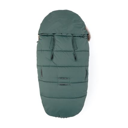 PETITE&MARS - SADA Dětský fusak 4v1 COMFY + rukávníky na kočárek FURRY Khaki