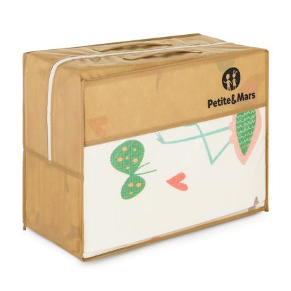 PETITE&MARS - Skládací podložka na hraní CAMPY Animals&Hexagon
