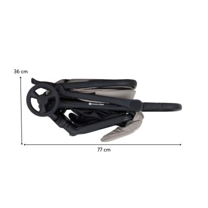 PETITE&MARS - Sportovní kočárek FLIP Platinum Grey