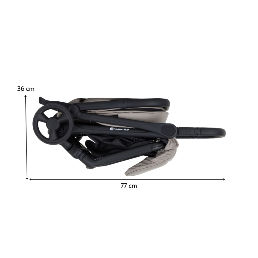 PETITE&MARS - Sportovní kočárek FLIP Platinum Grey