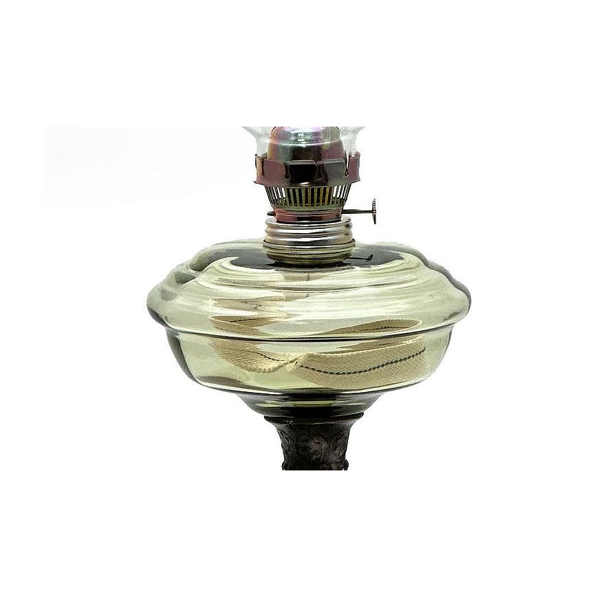Petrolejová lampa BOHUMILA 54 cm lesní zelená