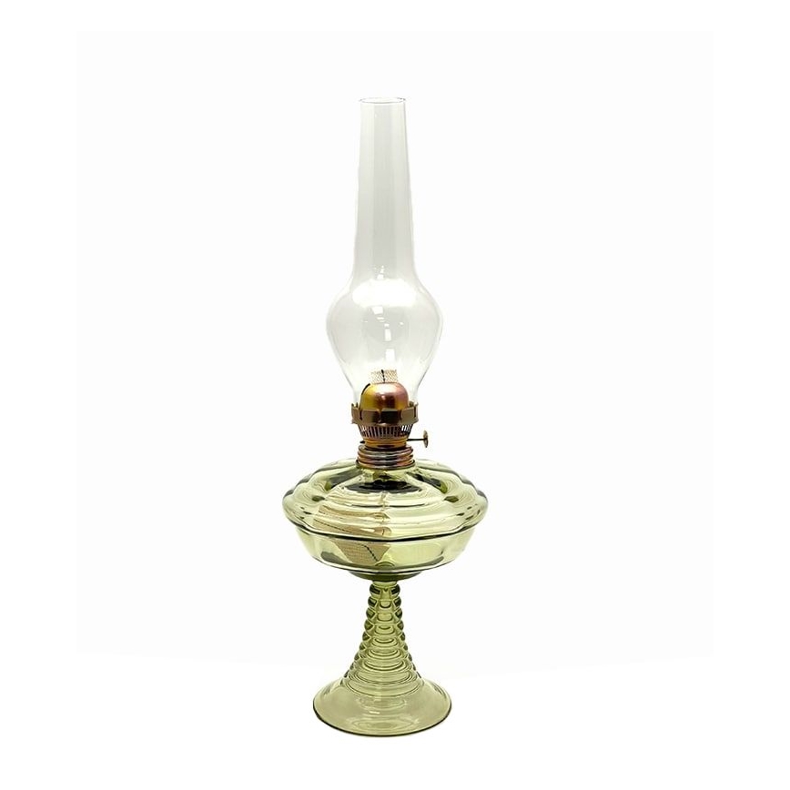 Petrolejová lampa MILADA 50 cm lesní zelená