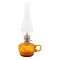 Petrolejová lampa MONIKA 34 cm amber káro
