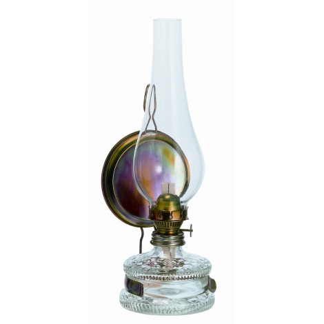 Petrolejová lampa - patentní 5” - plechové ”zrcadlo”