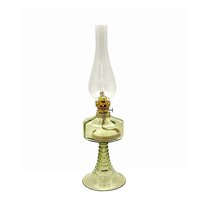 Petrolejová lampa PETRA 42 cm lesní zelená
