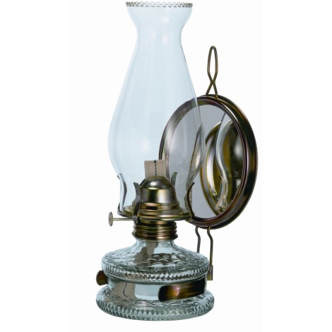 Petrolejová lampa -  zrcadlová