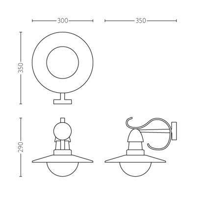 Philips 01816/30/PN - Venkovní svítidlo MYGARDEN TOPIARY 1xE27/60W/230V IP44