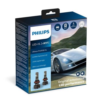Philips 11362U91X2 - SADA 2x LED Autožárovka Ultinon 9100 H11 PGJ19-2/13,2W/12/24V 5800K