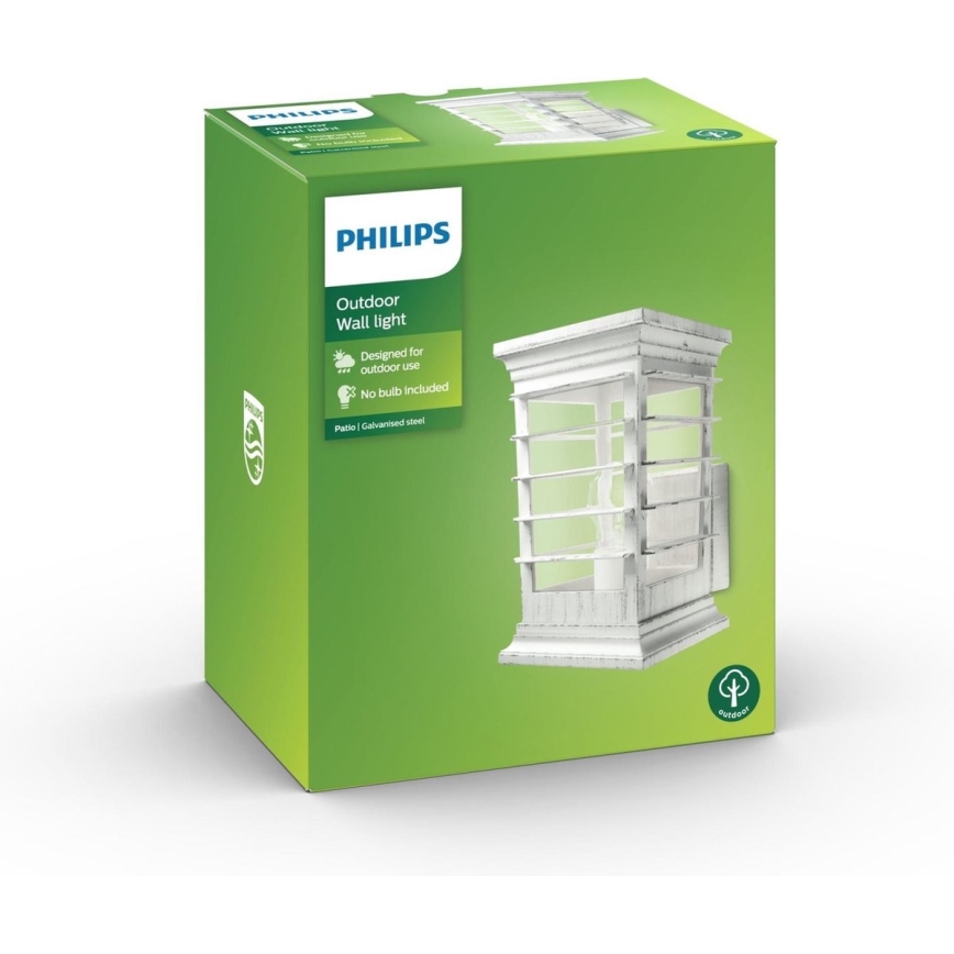 Philips 15280/18/PN - Venkovní nástěnné svítidlo PATIO 1xE27/60W/230V IP44